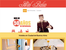 Tablet Screenshot of hotelbahia-bsas.com